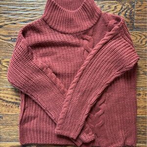 NWT Poof Apparel Turtleneck Sweater for women